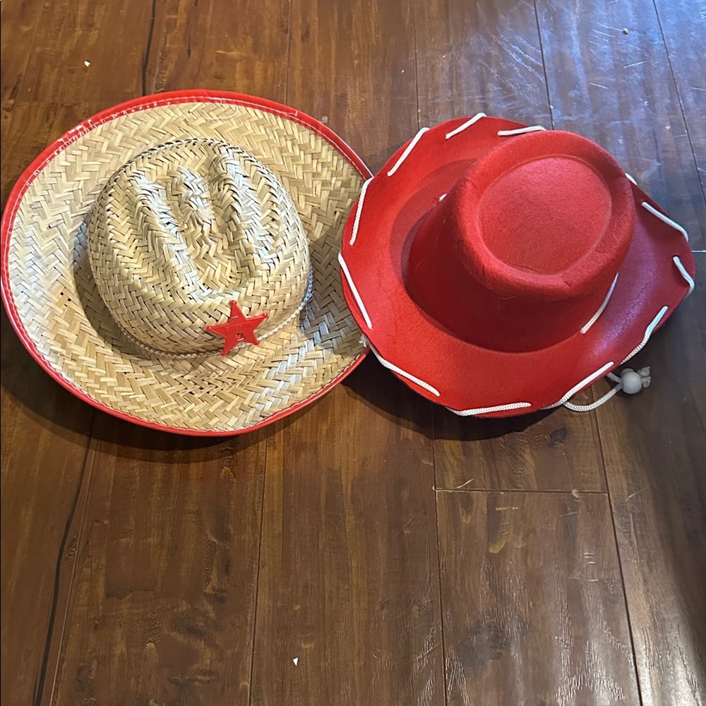 2 Cowgirl Jessie Sheriff straw hat Toy Story or other Cosplay costume hats‎